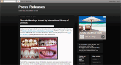 Desktop Screenshot of blog.press-releases-news.com